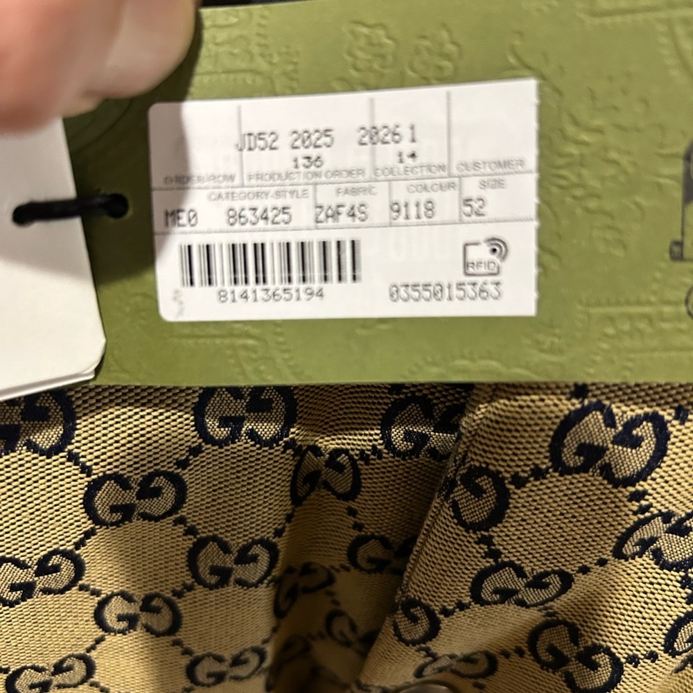 Men's Gucci GG canvas down puffer jacket size 52/extra large made in Italy - Picture 10 of 12